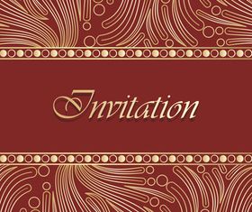 Vintage invitation background vector
