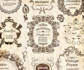 Vintage frames 2 vector
