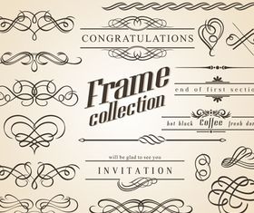 Vintage frames 5 creative vector