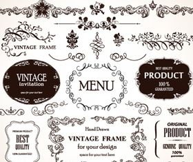 Vintage frames 6 creative vector