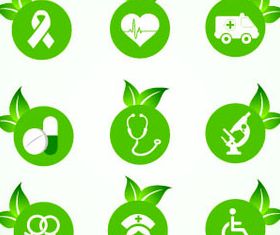 Eco Green Icons 3 vector graphics