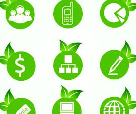 Eco Green Icons 4 vector graphics