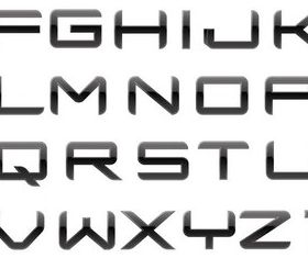 Dark Stylish Alphabet vector