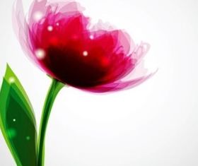 Dream pink flowers vector