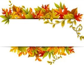 Bright leaves set vector free download