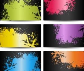 Ink card background vector