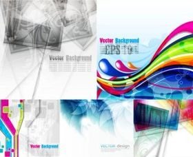 Abstract design elements background vector