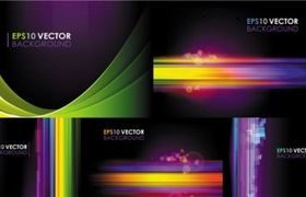 Colorful fantasy background vector material