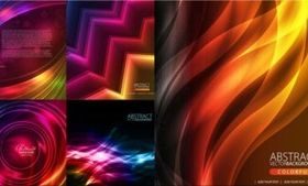 Color light effect background creative vector