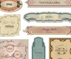 Different Vintage Labels vector graphics