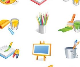 Things painters Illustration vector