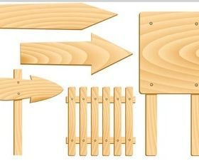 Light Wood Boards vectors graphics