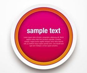 Creative color button background set vector