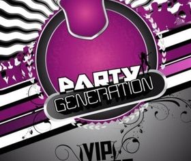 Free Party Flyer Background vector graphics