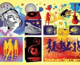 Free Music Party vector