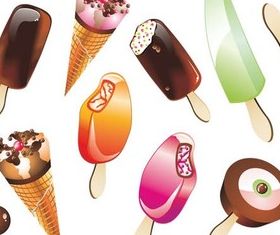 Appetizing Ice Cream vector