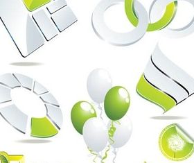 Eco Style Symbols vector