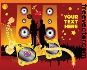 Urban Party Illustration vector