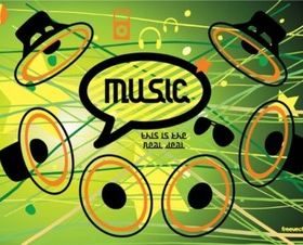 Music Speaker Icons vector
