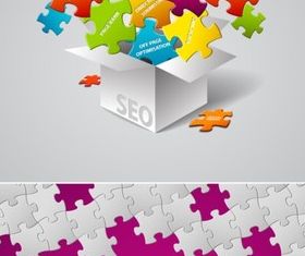 Color mosaic background vector