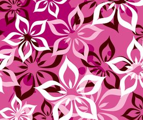 Floral pattern 4 set vector