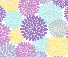 Floral pattern 5 set vectors