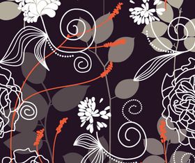Floral pattern 11 set vector