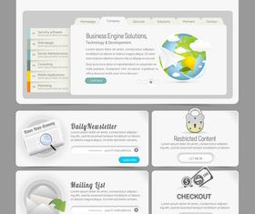 Web design 6 shiny vector