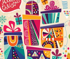 Christmas Gifts cards 2 vector