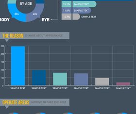 Medical infographics vector