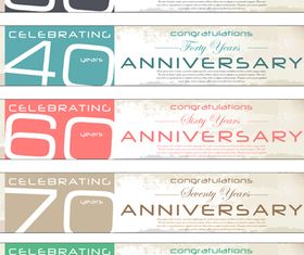 Anniversary banner 2 vector