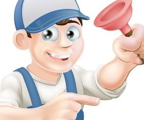 Cartoon doctor 1 shiny vector