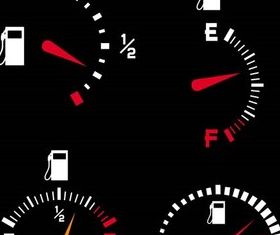 Fuel Level Symbols vector