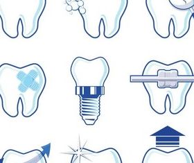 Shiny Dental Logo vector