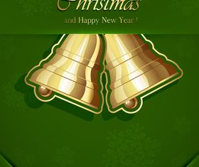 Green Christmas background 1 vector