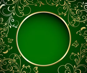 Floral Green background vector