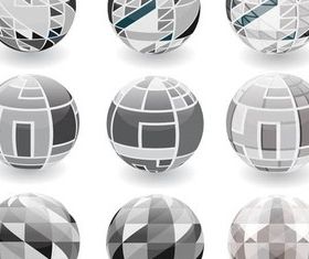 Creative Spherical Logo vectors