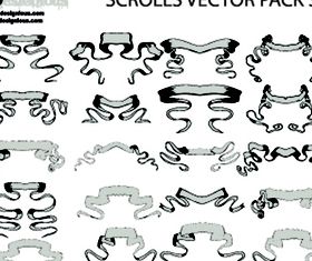 Scrolls illustration 3 vector