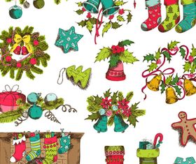 Christmas elements 2 vector