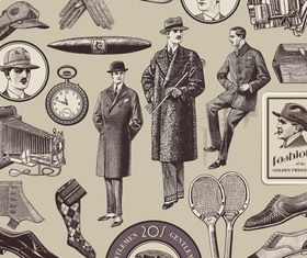 Vintage elements 2 vector graphics