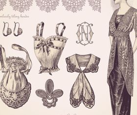 Vintage elements 6 vector graphics