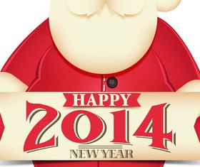 Cute sant 3 vector design