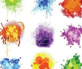 Grunge Style Splash vector graphic