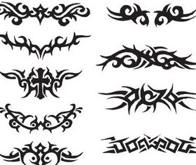 Horizontal Tattoo vector