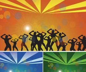 Dance Party free vector material