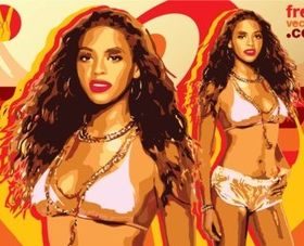 Beyonce vector design