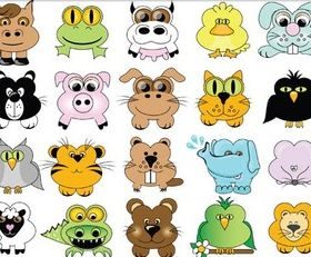 Cute Zoo free vector