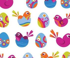 Color Birds graphic vector