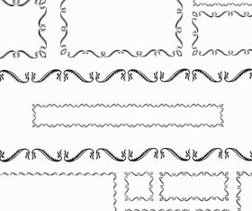 Different Vintage Frames design vector