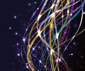 Shiny dynamic lines background vector set